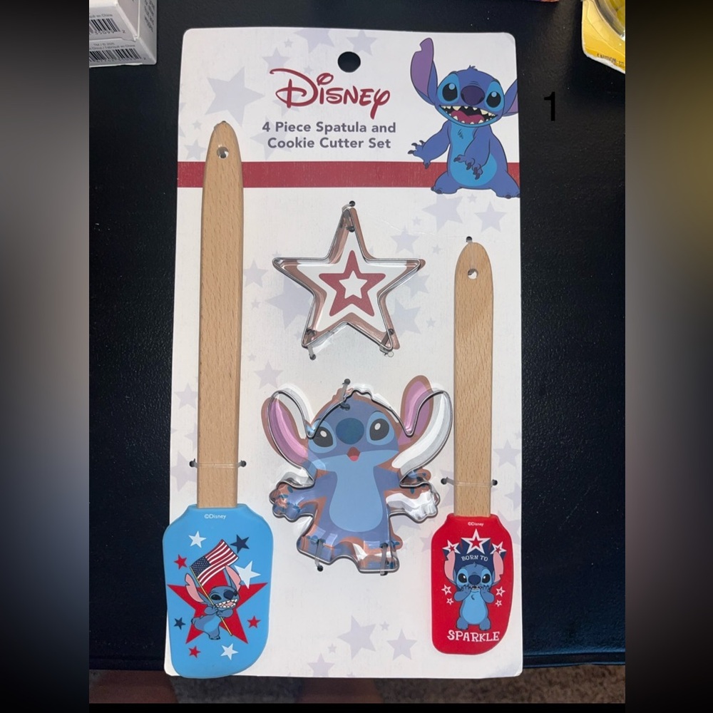 Disney Blue and Red Stitch Baking Set